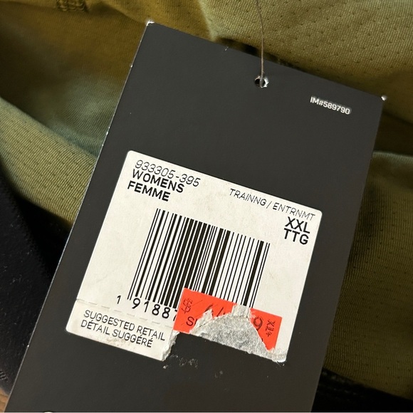 ❤️ NWT Nike Pro Brown HyperWarm Training Houndstooth Corduroy Leggings - Picture 6 of 11